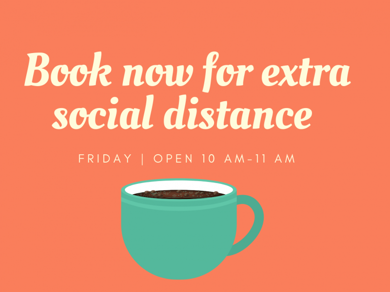 book now for extra social distance