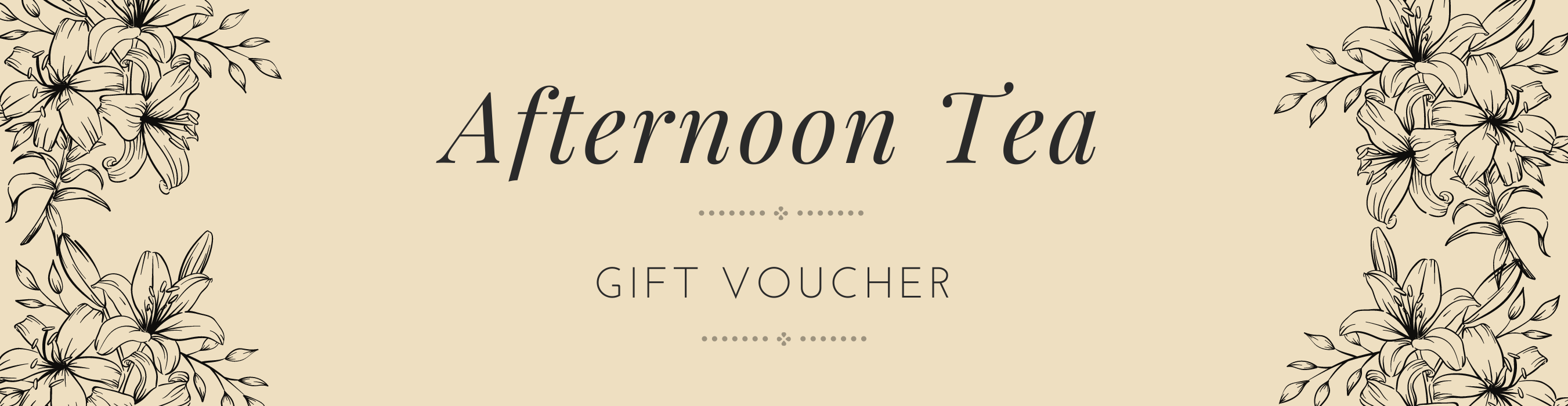 Afternoon Tea gift voucher header