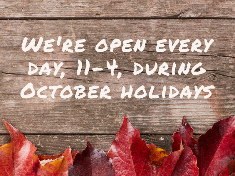 October holiday opening hours covid