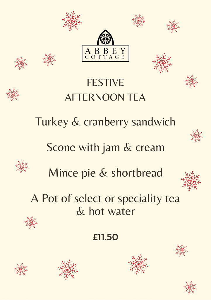 Festive Afternoon Tea At Abbey Cottage Abbey Cottage Tearoom festive-afternoon-tea-at-abbey-cottage-abbey-cottage-tearoom